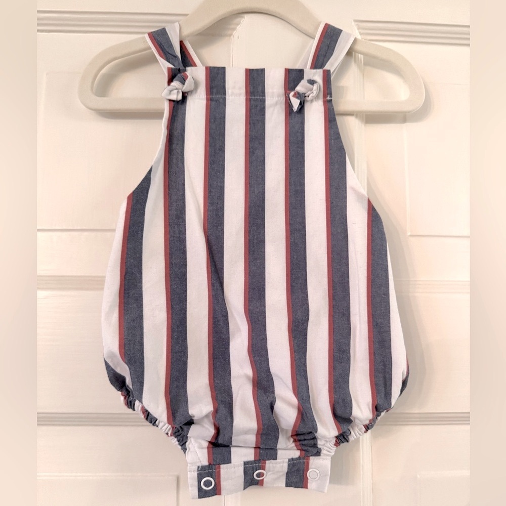 Bella Bliss Striped Baby Romper, 9M